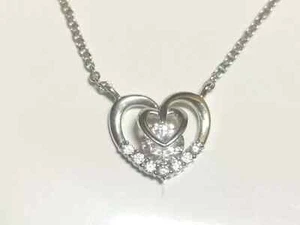 Diamonfire Heart Cubic Zirconia Sterling Silver pendant rrp £145 - Picture 1 of 6