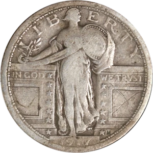 1917-P Type 1 Standing Liberty Quarter Great Deals From The Executive Coin Compa - Picture 1 of 2