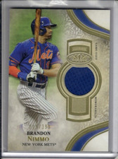 2021 Topps Tier One Brandon Nimmo Certified Relic #/399 New York Mets T1R-BN