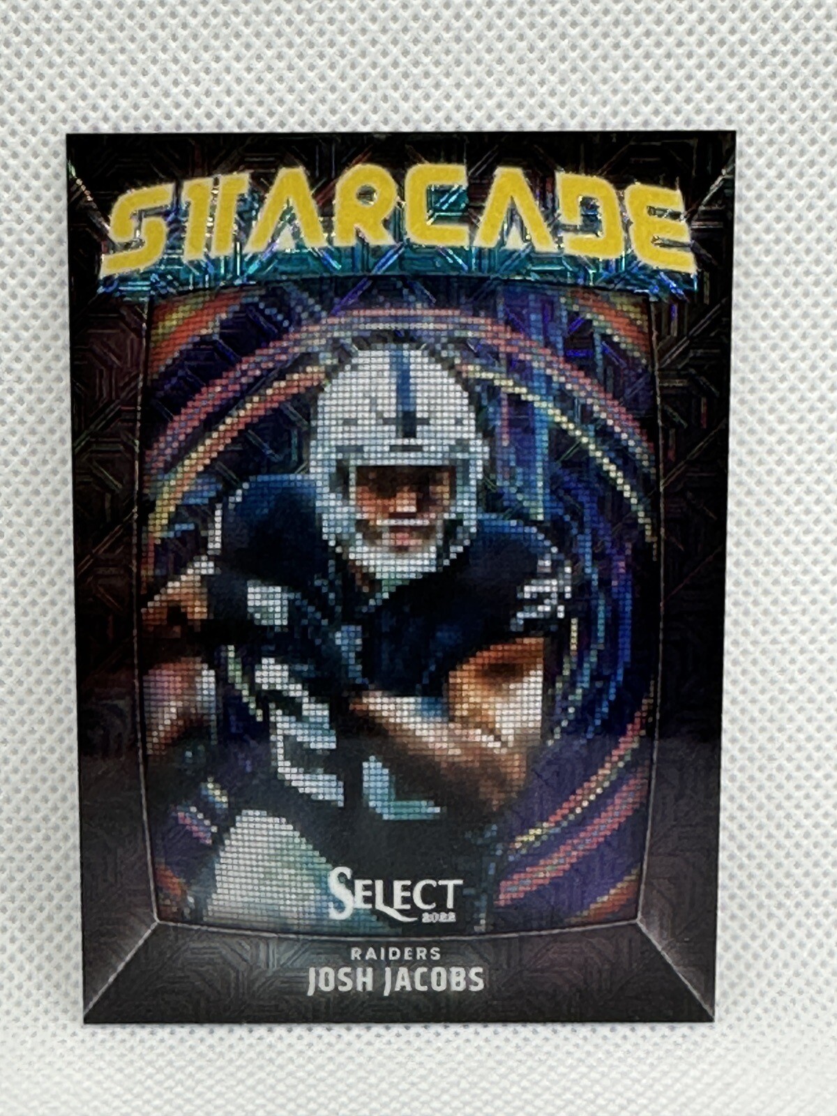 2022-23 Select Gold Mojo Starcade Josh Jacobs SSP #’d /10 Case Hit #’/10