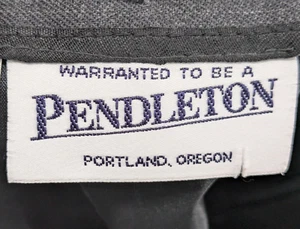 Pendleton Skirt Suit 12Charcoal Gray 98 Virgin Wool 2 Lycra Great Cond - Picture 1 of 14