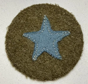 Original WWI a WWII ROTC Deportes Académicos o Unidad Premio Manga Sobre Parche de Lana - Imagen 1 de 2