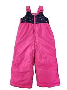ZERO XPOSUR GIRLS INSULATED SNOW SKI BIB OVERALLS SIZE 24M  pink - Picture 1 of 12