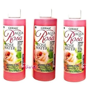 AGUA DE ROSAS 3pk Rose Water 8oz Skin and Facial Cleanser Limpiadora Piel Facial - Picture 1 of 1