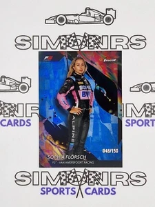 2024 Topps Finest F1 Sophia Flörsch Blue Refractor Uncommon 048/150 #162 - Imagen 1 de 2