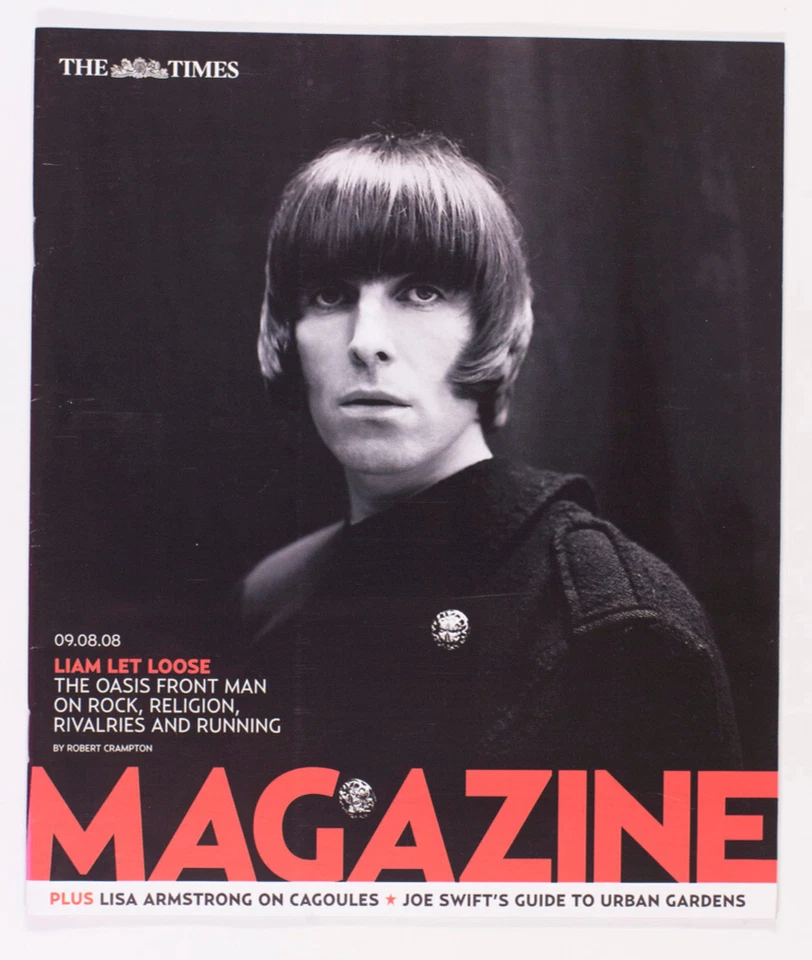 LIAM GALLAGHER OASIS The Times magazine August 2008 JOE SWIFT URBAN GARDENS UK - Image 1 of 1