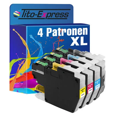 XXL Druckerpatronen kompatibel mit Brother LC-421 XL MFC J1010 MFC J1050 J1140  - Bild 1 von 4