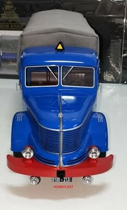KRUPP TITAN SWL 80 BLUE/RED PLATAFORMA CON LONA ROAD KINGS RK180131 1:18 NEW - Imagen 1 de 12