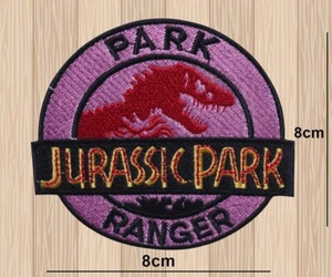 JURASSIC PARK RANGER,PARK RANGER IRON/SEW ON PATCH EMBROIDERED APPLIQUE BADGE - Picture 1 of 2