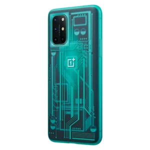 Coque arrière cyborg cyan de protection originale OnePlus 8T Quantum - Photo 1 sur 5