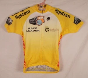 Camiseta deportiva de bicicleta clásica Champion System Mt Hood ciclismo talla L Nuevo W etiquetas amarillo - Imagen 1 de 10