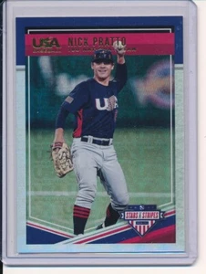 2018 USA STARS STRIPES NICK PRATTO USA BASEBALL GOLD HOLO 1/25 - Picture 1 of 1