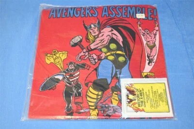 Camiseta de colección años 80 AVENGERS ASSEMBLE MARVEL CÓMIC IMÁGENES THOR PAQUETE SELLADO MEDIANA M Foto 1 de 4