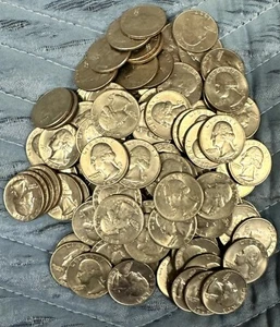 1967 Washington Quarters One Full Roll (40) AU/UNC Free US Shipping SR - Picture 1 of 1