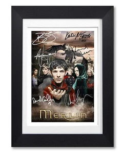 MERLIN CAST SIGNED POSTER BBC TV SHOW SEASON SERIES PRINT PHOTO AUTOGRAPH GIFT - Bild 1 von 1