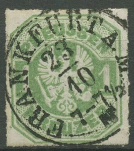 Preußen 1867 Wappenadler 22 TOP-Stempel FRANKFURT A. M. - Bild 1 von 1