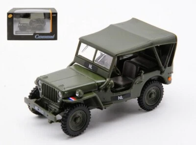 MODELLINO AUTO MILITARE CARARAMA 1/4 TON MILITARY VEHICLE NL 1955 CLOSED 1:43 - Immagine 1 di 3