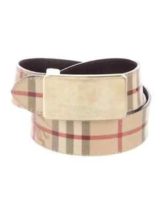 Cinturón Burberry Haymarket patrón a cuadros talla 36/38 hecho en Italia nuevo con caja - Imagen 1 de 5