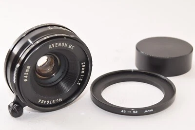 AVENON MC 28mm F/3.5 MF Lens Black L39 Leica mount from Japan 2506003 - Image 1 of 4