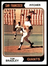 1974 Topps Tom Bradley San Francisco Giants #455