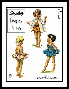 (1) SIMPLICITY #8291 NIÑAS Mono de playa TRAJE DE JUEGO Traje de sol Traje de baño Patrón de costura - Imagen 1 de 5