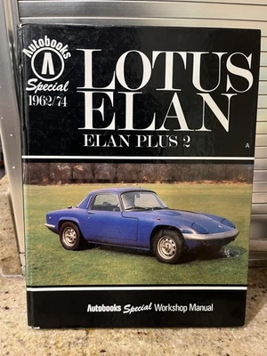 LOTUS ELAN S1 S2 S3 S4 +2 COUPE CONVERTIBLE '62-74 OWNERS REPAIR MANUAL *H.BACK* — 第 1/4 张图片