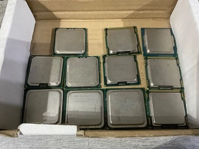 Job Lot of Mixed Desktop CPUs – Intel Pentium / Celeron / AMD Opteron – Untested - Image 1 of 4