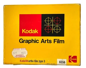 Kodak Sheet film Graphic Arts Film Ortho FIlm Type 3 6556 4 x 5 inch - Picture 1 of 3