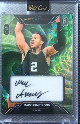 2024 Wild Card Mark Armstrong Rookie 1/1 One of One Numbered #'d #WMFA-MA - Image 1 of 2