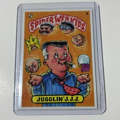 Jason Crosby Auto Spiderweb Kids GPK Garbage Pail Series 1 - Image 1 of 2