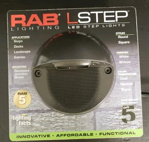 RAB Lighting Lstep Bronze 5 Watt LED Stufenleuchte - Bild 1 von 8
