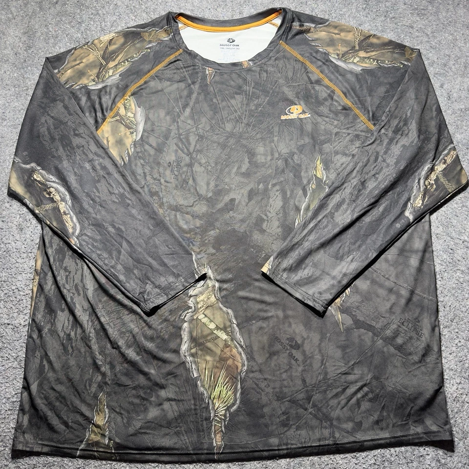 Mossy Oak Eclipse Camo Shirt 3XL Mens Long Sleeves Pullover Light Weight Hunting - Image 1 of 4