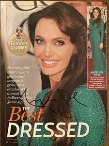 Foto autografata firmata Angelina Jolie con certificato di autenticità Malefica Tomb Raider moda - Foto 1 di 4