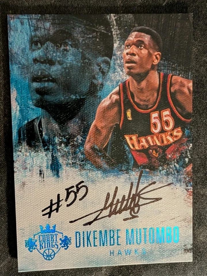 2014-15 Panini Court Kings CK-DM Dikembe mutombo Auto /25 On Card - Image 1 of 4