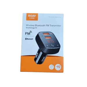 Anker Roav Smartcharge F2 Bluetooth Car Kit Hands Free Dual USB *NEW #1* R5111 - Picture 1 of 6