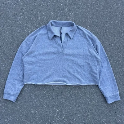 Vuori Recortado Sedona Polo Sudadera Suéter Mujer Gris Manga Larga Mediano VW290 Foto 1 de 4