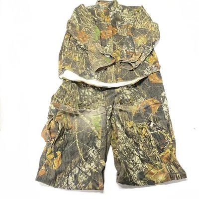 RUSSELL OUTDOORS Men s Camo Explorer Midweight Cargo Hunting Pants & Shirt Sz L - Image 1 of 4