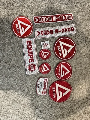 Juego de parches Gracie Barra GI GB bordado para Jiu Jitsu Foto 1 de 4