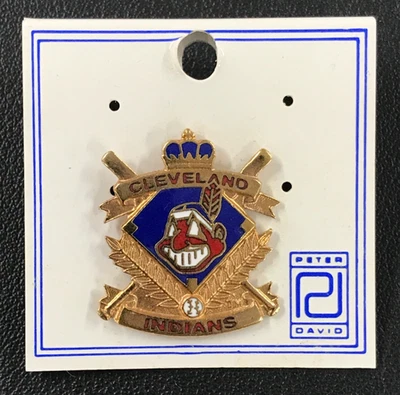 1990 MLB Cleveland Indians Collectible Lapel Pin VTG Chief Wahoo Baseball CLEAN! - Image 1 of 2