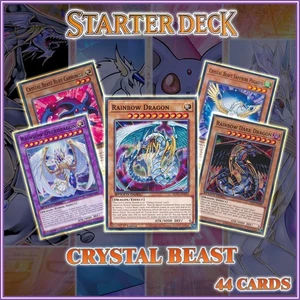 CRYSTAL BEAST STARTER DECK 44 | Jesse Rainbow Dragon Duelist Kingdom YuGiOh - Picture 1 of 2