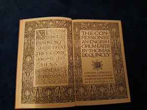 The Confessions of an English Opium-Eater – De Quincey, Everyman’s Library (33) - Bild 1 von 5