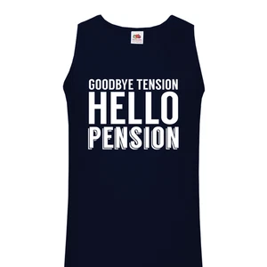 Herren Goodbye Tension Hello Pension Ruhestandsweste • Unisex taillierte Weste - Bild 1 von 11