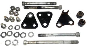 1971 Suzuki TS90 Engine Motor Mounts Plates and Bolts nuts washers VTG OEM 1970 - Picture 1 of 4