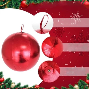 Christmas Inflatable Ball – Large Outdoor Blow-Up Ornament Decoration - Picture 1 of 4