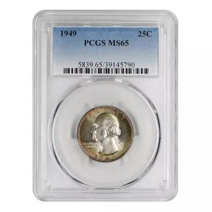 1949 Washington Quarter PCGS MS-65 - Picture 1 of 2