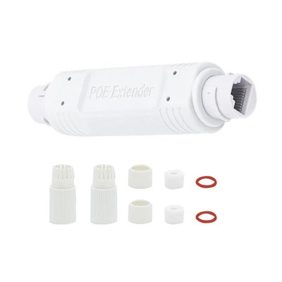 High Quality POE Repeater 100mbps Ip66 Waterproof IEEE802.3af/at RJ45 DC44-57V - Image 1 of 4