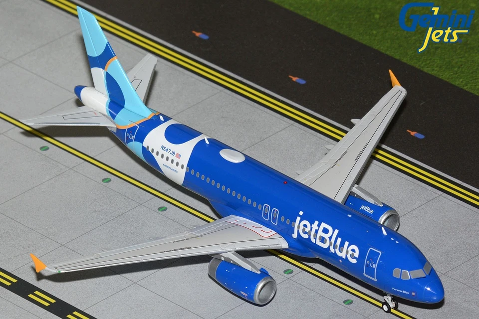 JetBlue Airbus A320 N547JB Forever Blue GeminiJets G2JBU1337 Scale 1:200 - Image 1 of 1