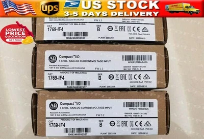 New Sealed AB 1769-IF4 B CompactLogix 4CH Analog Input Module 1769IF4 US - Image 1 of 2