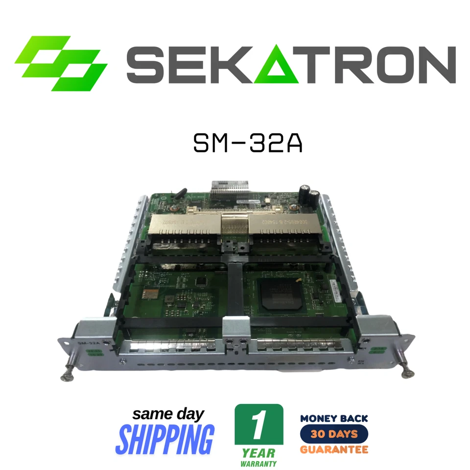 🔗 Cisco SM-32A • 32 Port Async Serial Service Module ⚡Fast Ship - Image 1 of 2