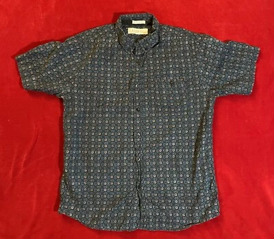 Camisa informal con botones multicolor con cuello manga corta Ezekiel para hombre talla: L Foto 1 de 4